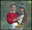 Image of Girl and Baby, South Greenland